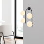 Opviq Jewel - 10595 Lámpara de pared moderna e industrial Negro y Crema